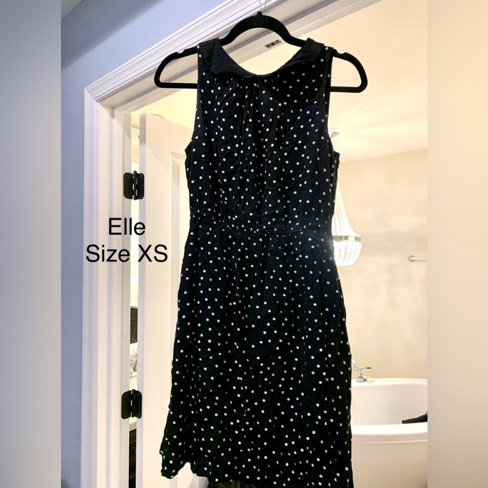 Elle black and white dress
